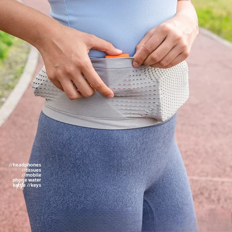 Invisible Breathable Running Fanny Pack, Multifunctional Sports Waist Belt for Marathon Fitness Outdoor, Unisex Phone Bag