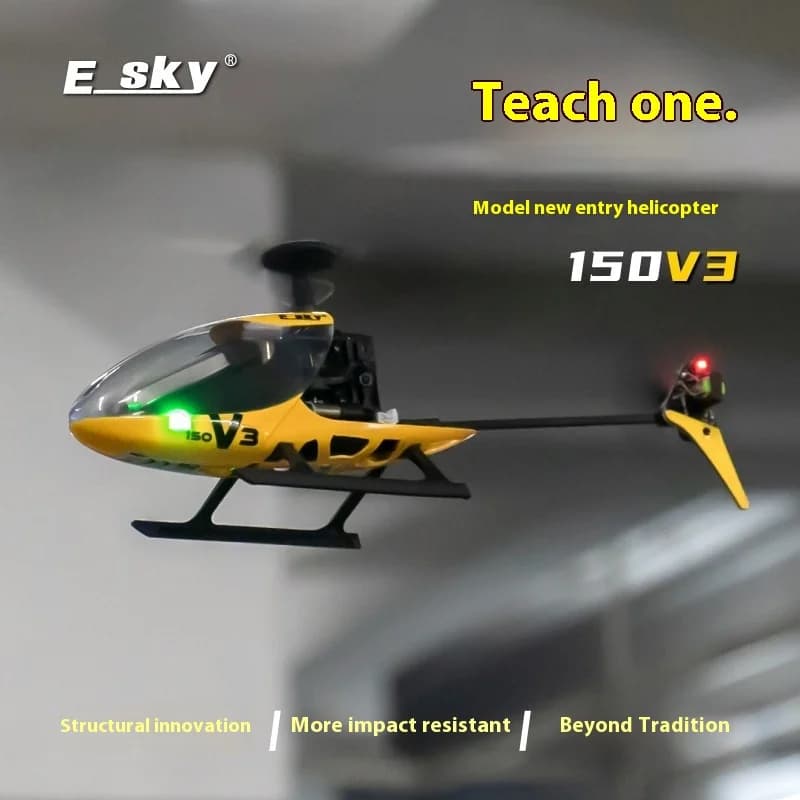 ESKY 150V3 Elicottero RC per principianti - Volo stabile Giroscopio a 6 assi Mantenimento dell'altitudine Design senza ancora