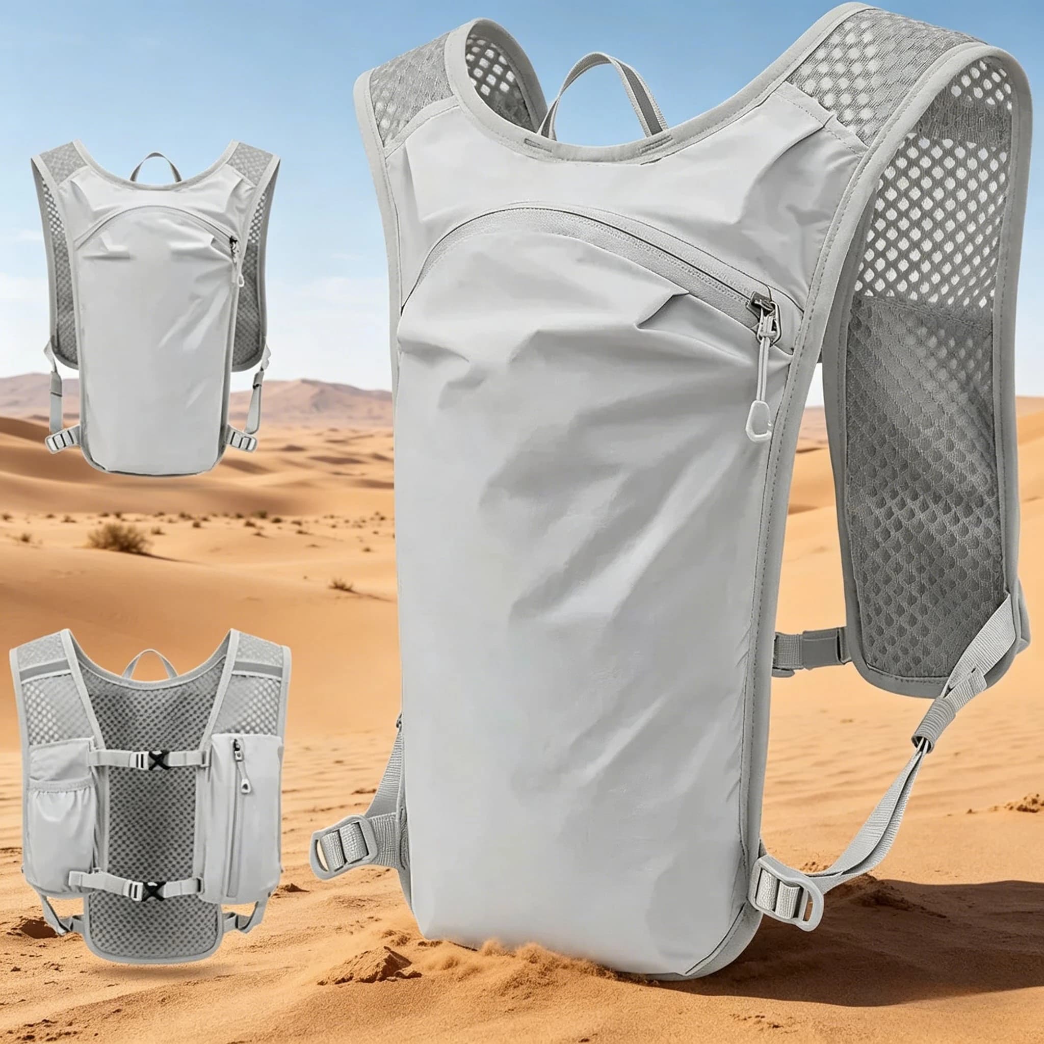 Zaino idrico leggero da corsa, gilet idrico portatile per sport all'aperto, borsa per escursioni, ciclismo e custodia per telefono