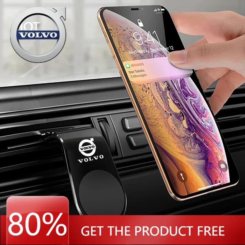 Supporto Magnetico per Telefono Auto Emblems 2026 Nuovo per Volvo, Accessorio Interno per Auto Volvo Rdesign V60 V40 XC90 S60 C3