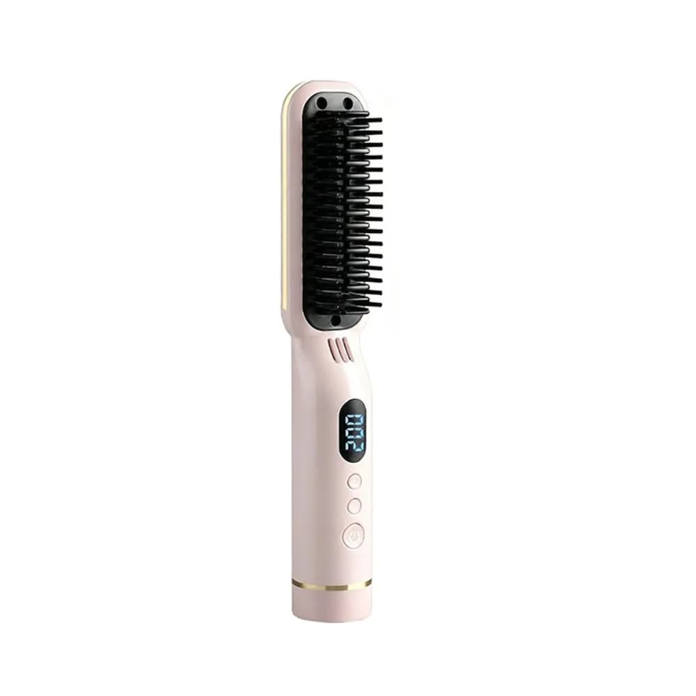Portable wireless hair plate 8 temperature settings Rechargeable smooth hair comb Mini comb to smooth type C