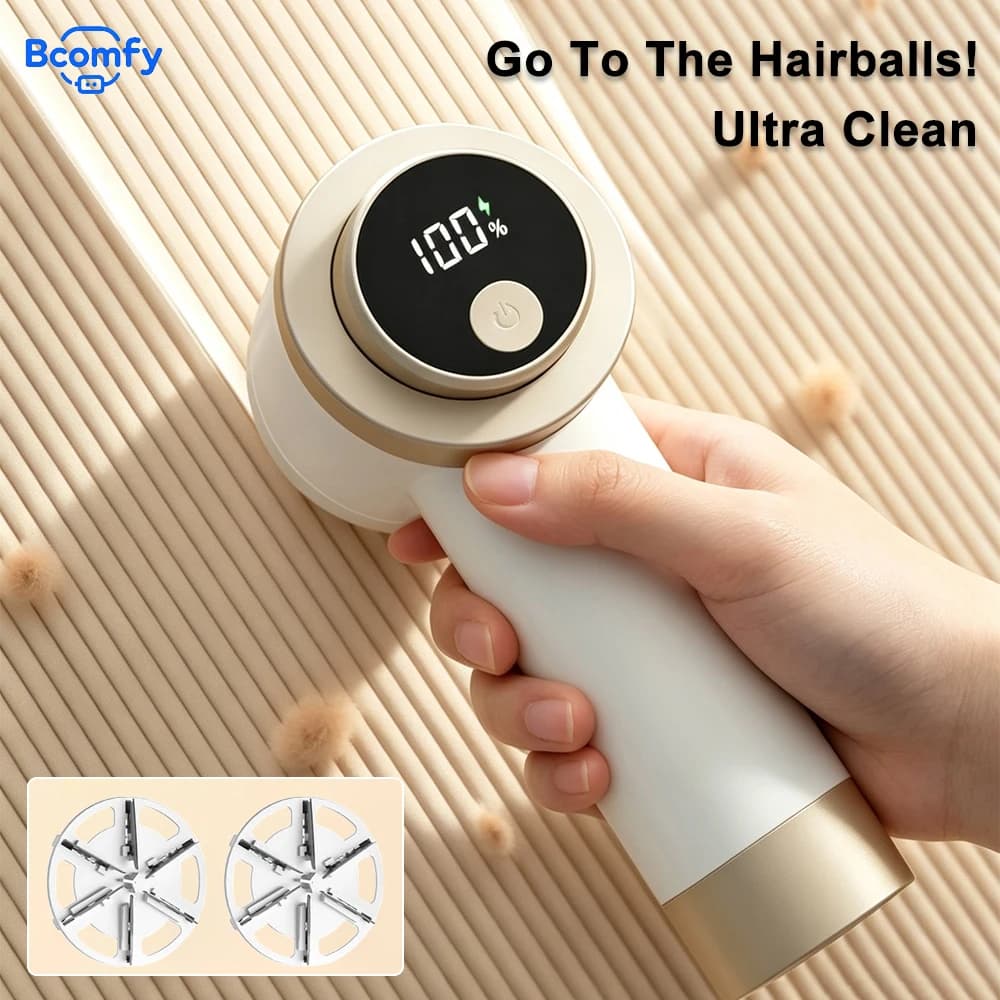 Portable Lint Remover For Clothes Electric Fuzz Pellet Remover Digital Display Rechargeable Clothes Fabric Shaver Fluff Remover