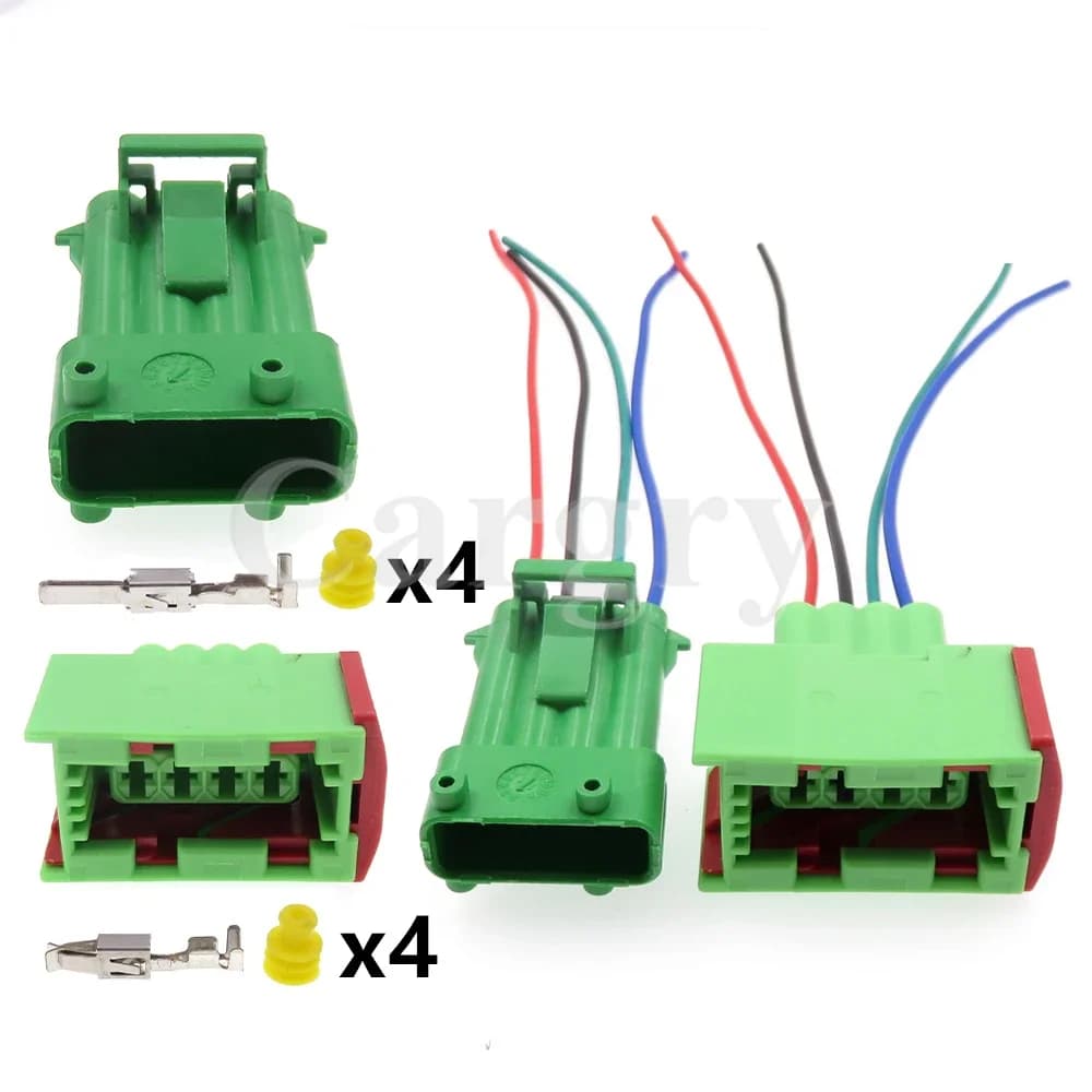 1 Set 4P AC Assembly Auto Accessories 144998-6 185001-6 Car Oxygen Sensor Cable Harness Sealed Socket For Peugeot 307 206
