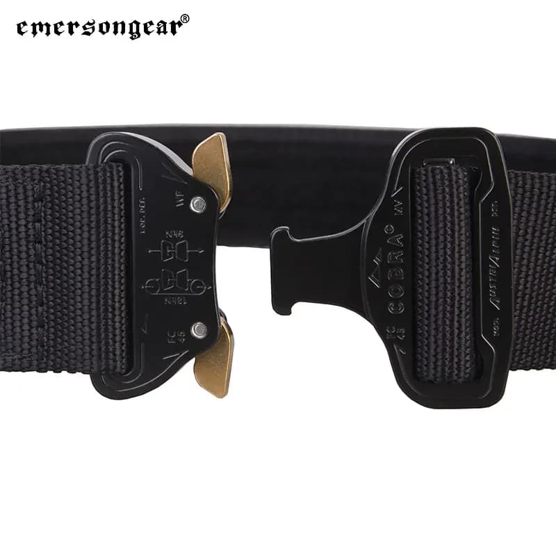 Emersongear Cintura da battaglia interna tattica da 1,75 pollici Duty Rigger Cintura con fibbia Airsoft Caccia Combattimento Ciclismo Escursionismo Cintura in vita