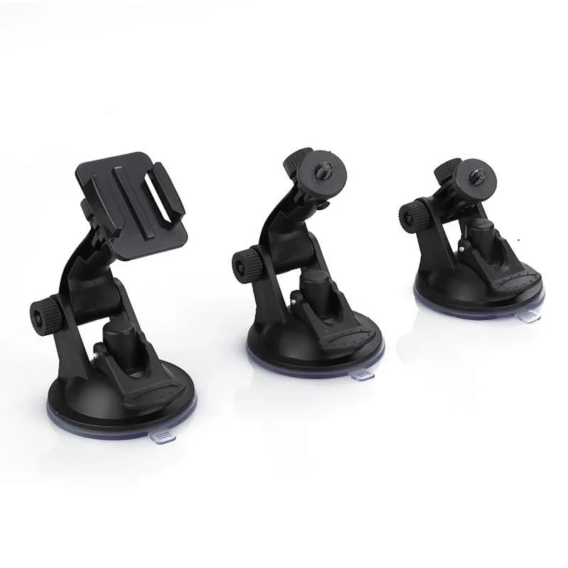 Supporto universale a ventosa per auto per GoPro Hero 13/12/11/10/9/8/7, DJI Osmo, Insta360, Akaso e altre action cam da parabrezza auto