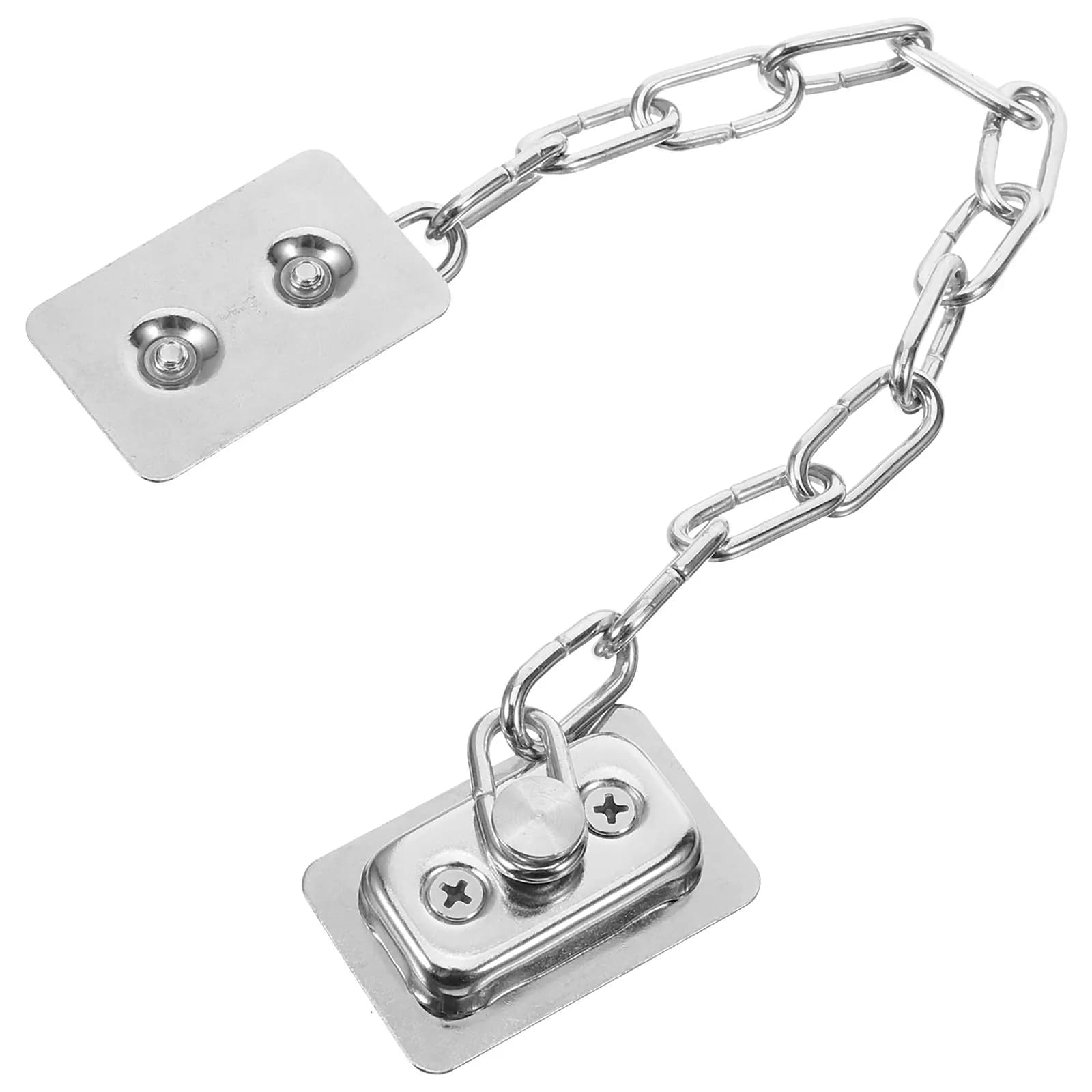 Professional Stainless Steel Door Chain Lock Extra Security Privacy Protection for Bedrooms Apartments Dorms Hotels Window