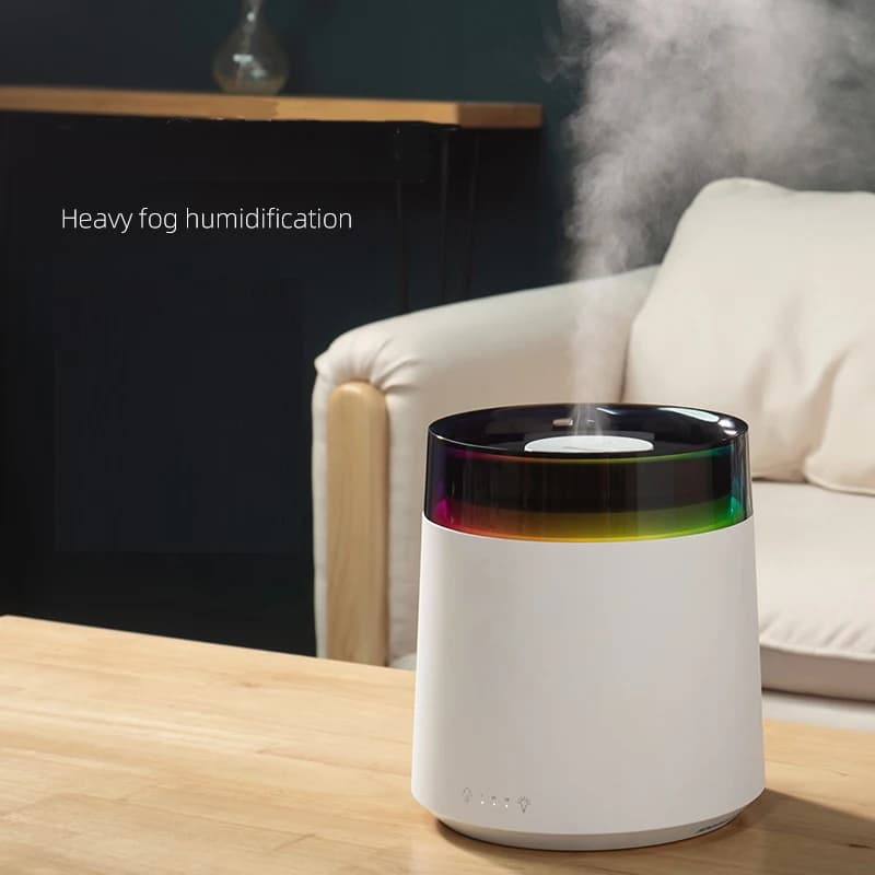 Intelligent Portable 3L Long Spraying Time Household Air Humidifier Big Size Three-gear Humidification with Colorful Night Light