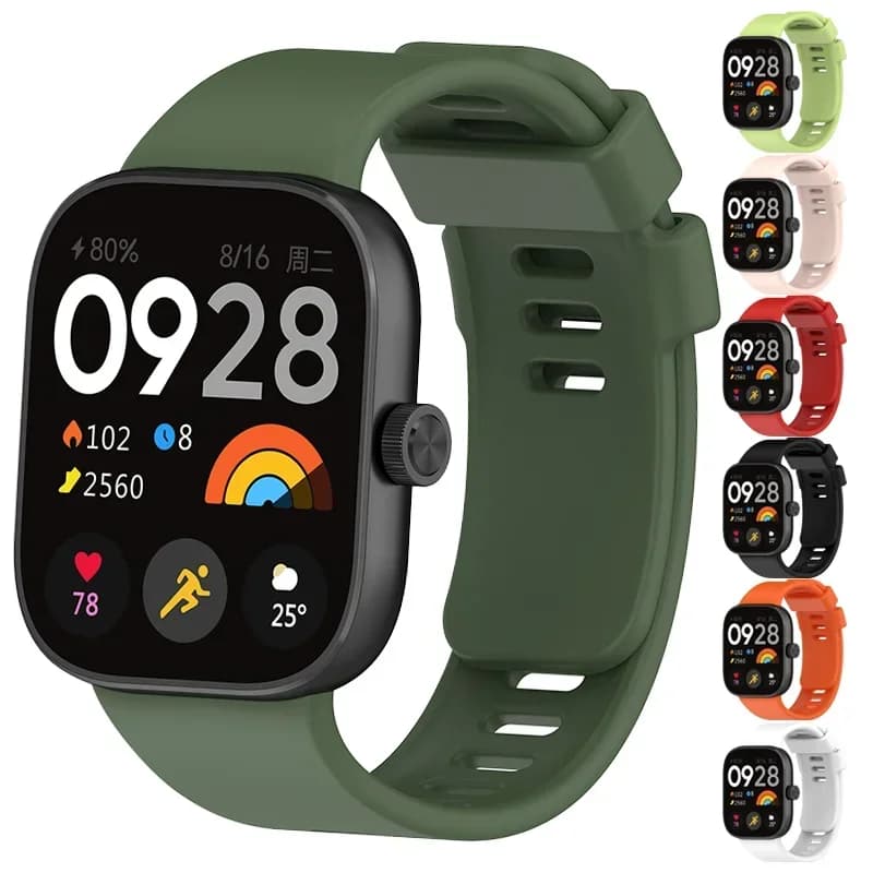 Cinturino sportivo in silicone per Redmi Watch 4 SmartWatch cinturino di ricambio cinturino morbido per Xiaomi Mi Band 8 Pro Correa