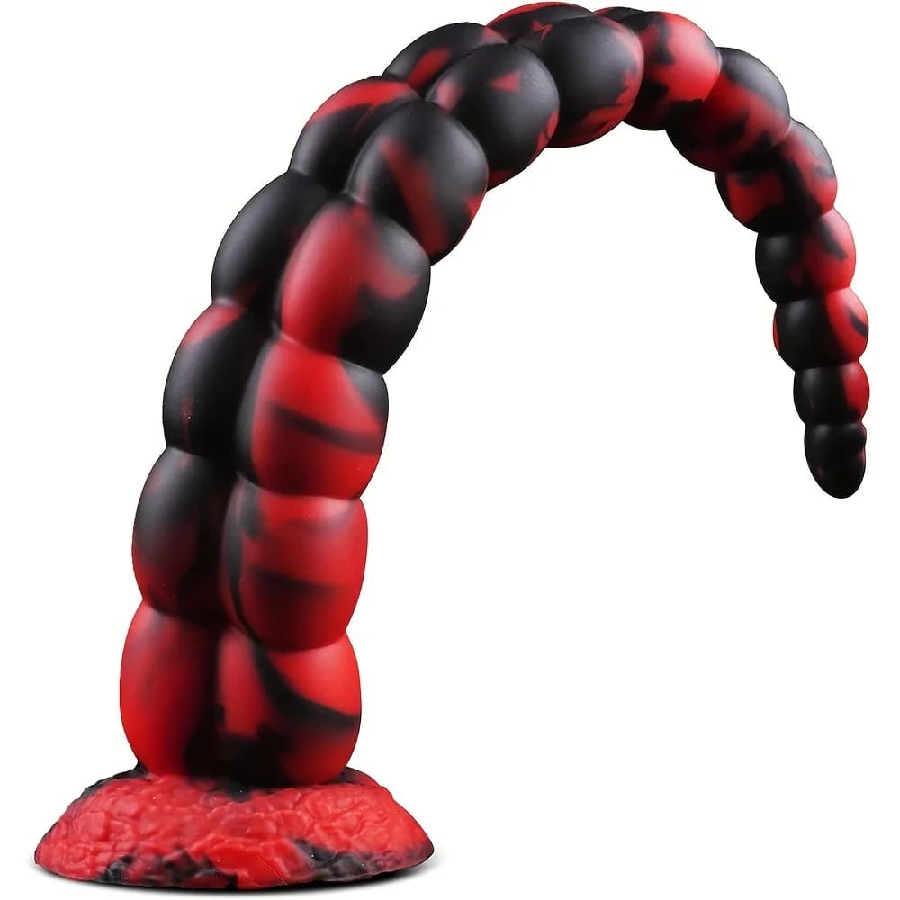 Plug anale lungo con perline per massaggio 18+ Grande plug anale in silicone, dildo anale in silicone, palline anali, sex toys per donne e uomini, massaggio prostatico