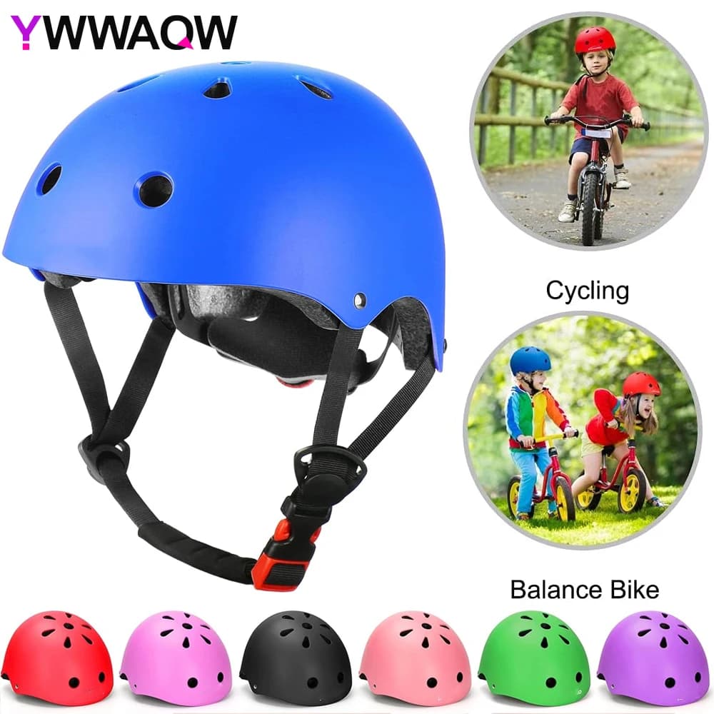 Bike helmet for children, adjustable helmets for boys and girls, lightweight sports helmet for children's cycling scooter