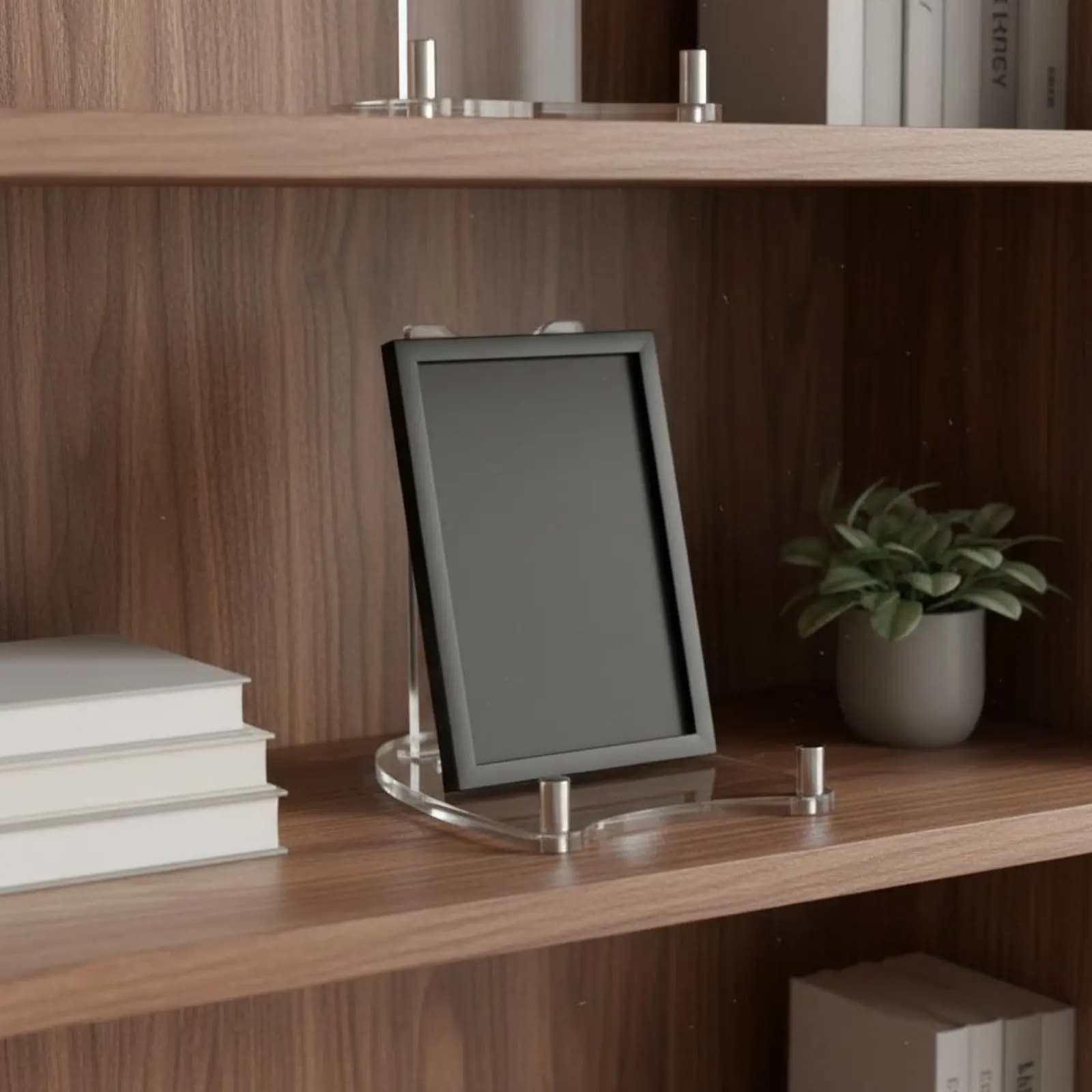 Adjustable Acrylic Stand Stable Support Picture Frame Stand Clear Display Holder Easy to Use Home Decor Reusable for Tabletop