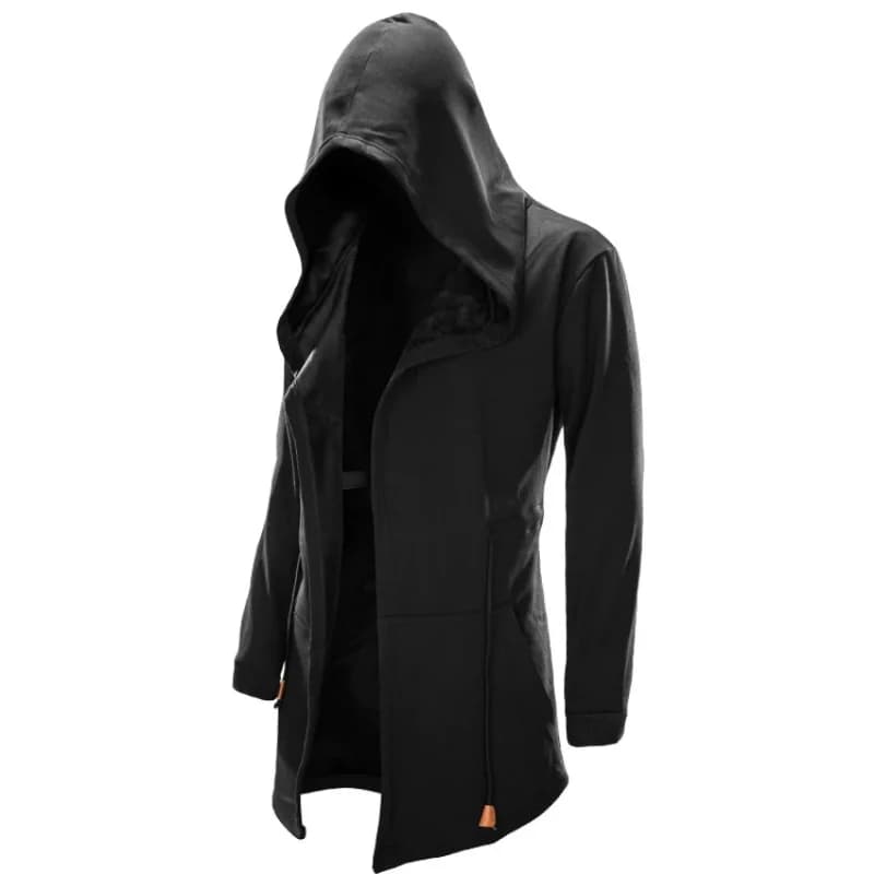 ob Spring Summer Dark Style Windbreaker - Men's Mid-Length Wizard Hoodie - Cape Jacket Gothic Creed Outerwear 158gj