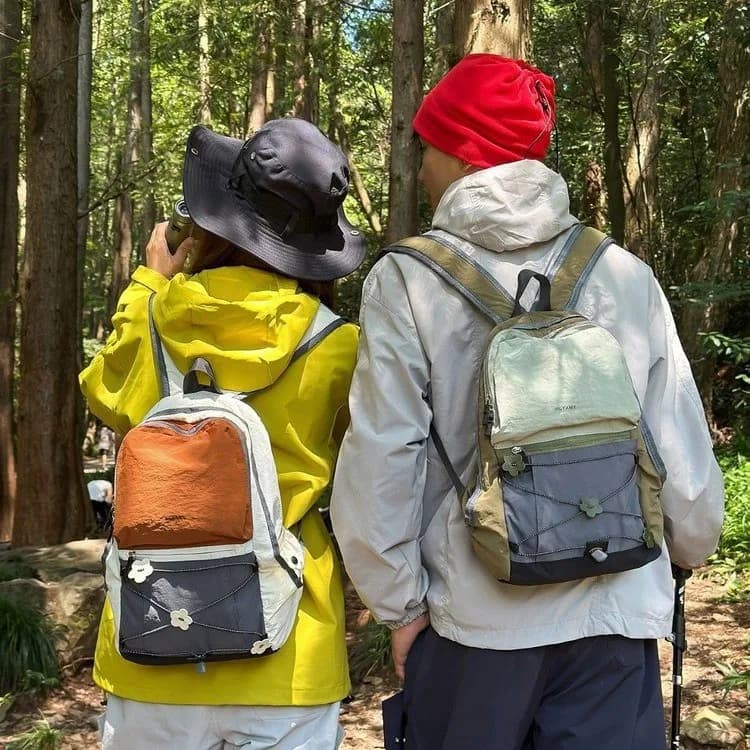 Outdoor Sports Backpack: Color-Blocking Trend, Cycling and Camping Small Backpack, Couples' Set, Waterproof and Durable Backpack