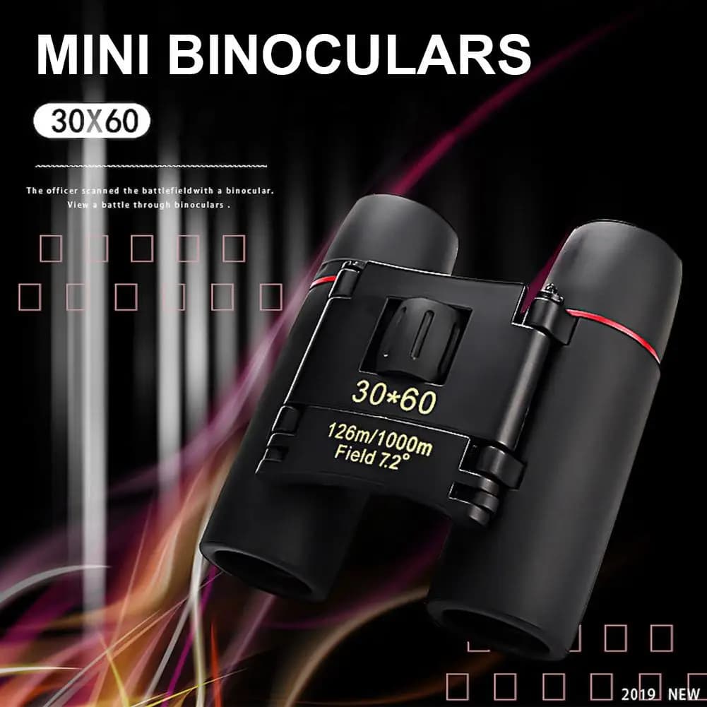 Mini Portable HD Telescope 30x60 Low Light Night Hunting Camp Binoculars Wide View Telescope Optics Scope