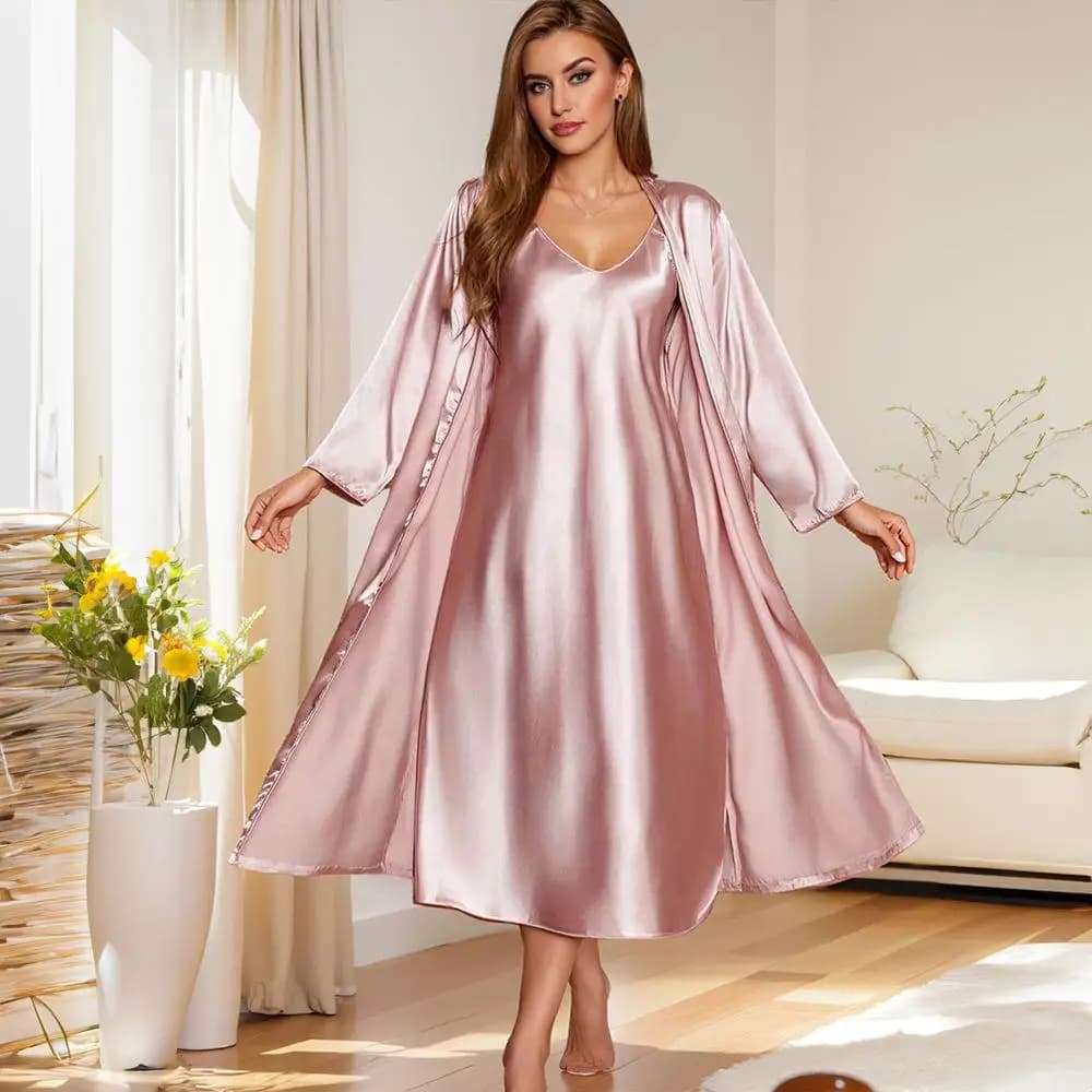 Pigiami da donna, canotte, gonne, accappatoi, abbigliamento per la casa, sottile, per la stagione autunnale e primaverile, intimo da uomo, pigiami, vestaglie, abbigliamento per la casa