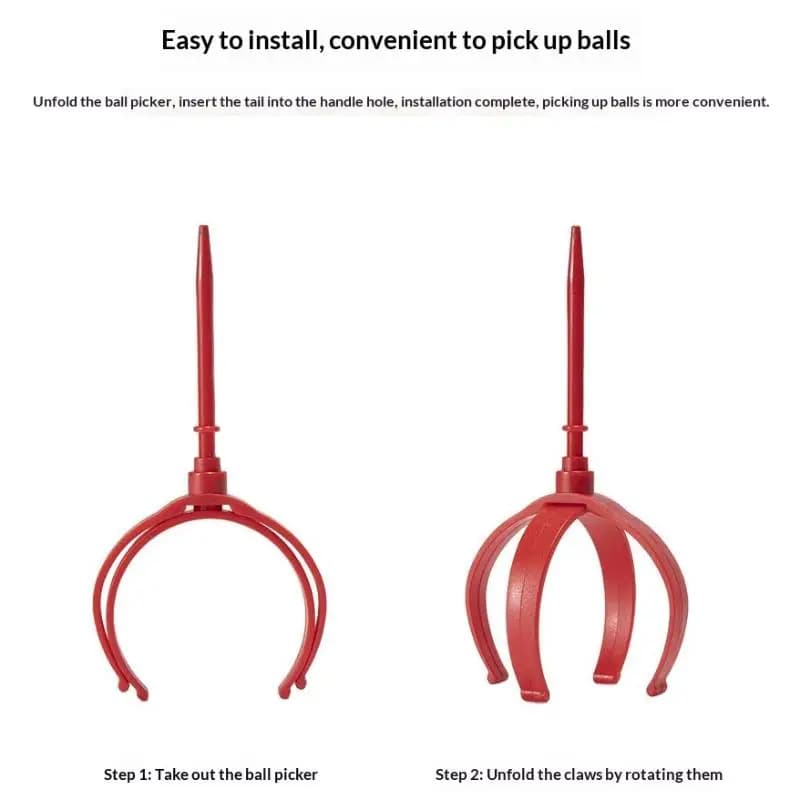 Portable Golf Ball Retriever Plastic Picker Tool Durable Easy Ball Collection for Driving Range Practice Park
