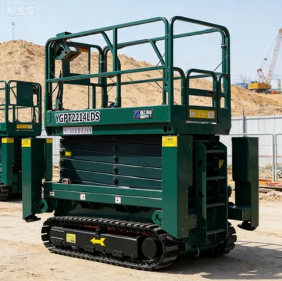 YG Customized Hydraulic Electric Mobile Lift Table Tracked Scissor Lift Aerial Work Platform(AWP) – Telescopic Platform For Ware