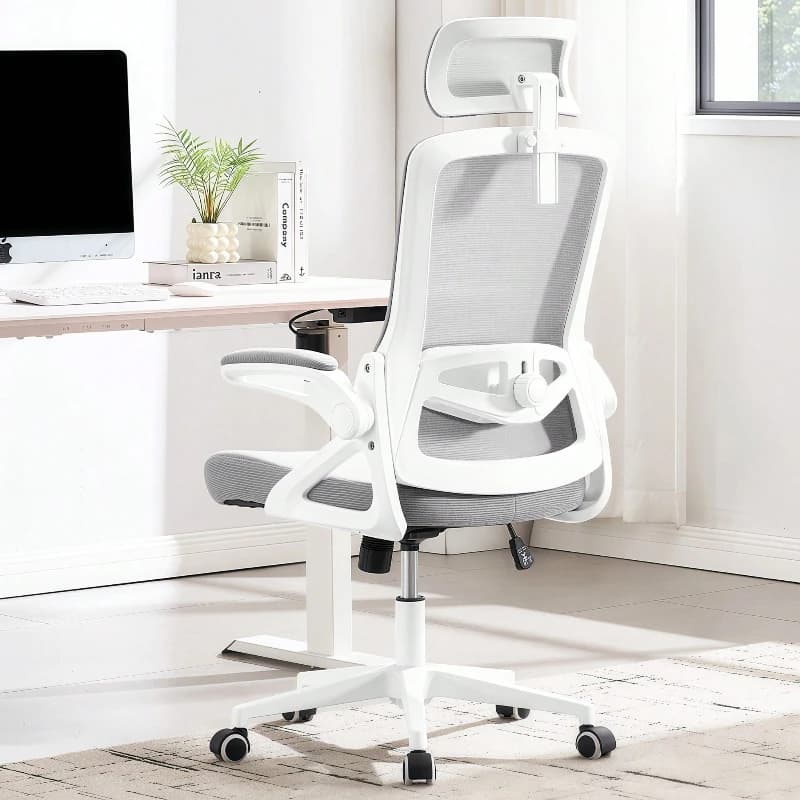 Ergonomic Office Chair 400 LBS Adjustable Lumbar Support Breathable Mesh Thick Cushion for Home Desk