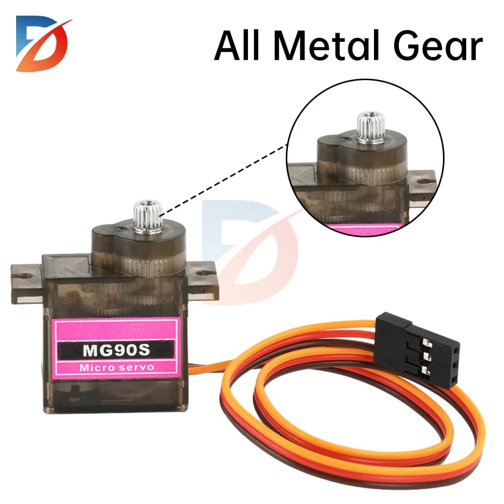 MG90S Servo Micro Servo analogico 360 gradi 12KG Metal Gear Servo per elicottero aereo barca auto RC Robot controllo analogico