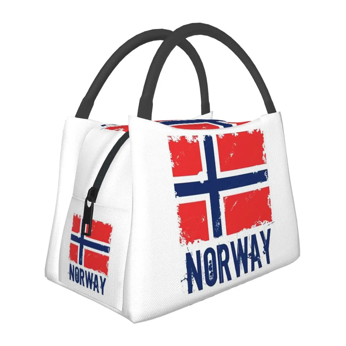 Norway Flag Insulated Lunch Bag for Women Bento Storage Food Boxes Portable Container Cooler Thermal Lunch Box Tote