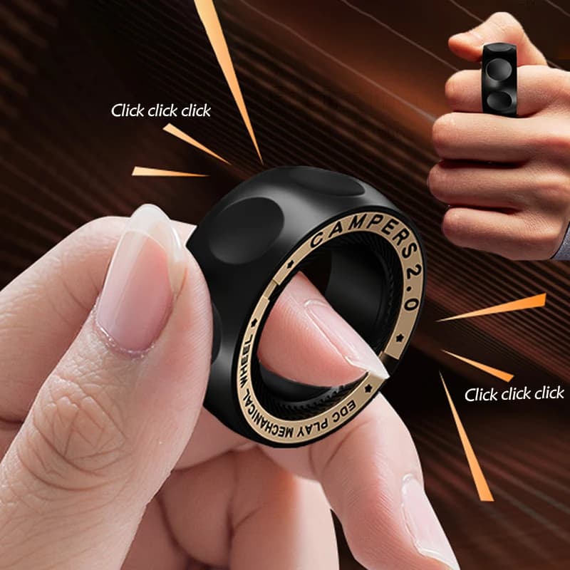 Anello magnetico per alleviare lo stress Anello spinner giocattolo anti-ansia per adulti Gadget fantastici per uomini e donne, idea regalo di compleanno