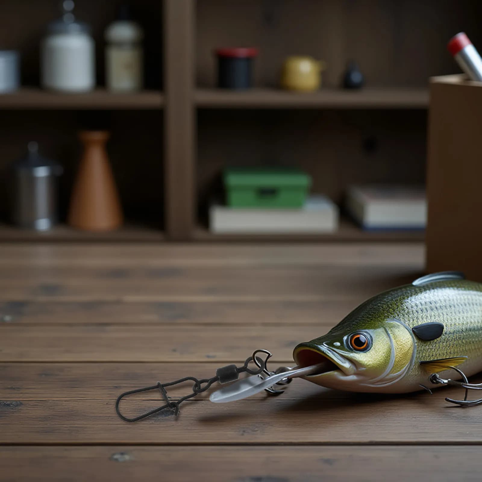 40 Pezzi Girella per Esche, Connettore per Attrezzatura da Pesca, Moschettone in Lega, Girella a Barilotto a Sgancio Rapido per Acqua Salata, Spigola, Trota, Surfcasting, Trecciato