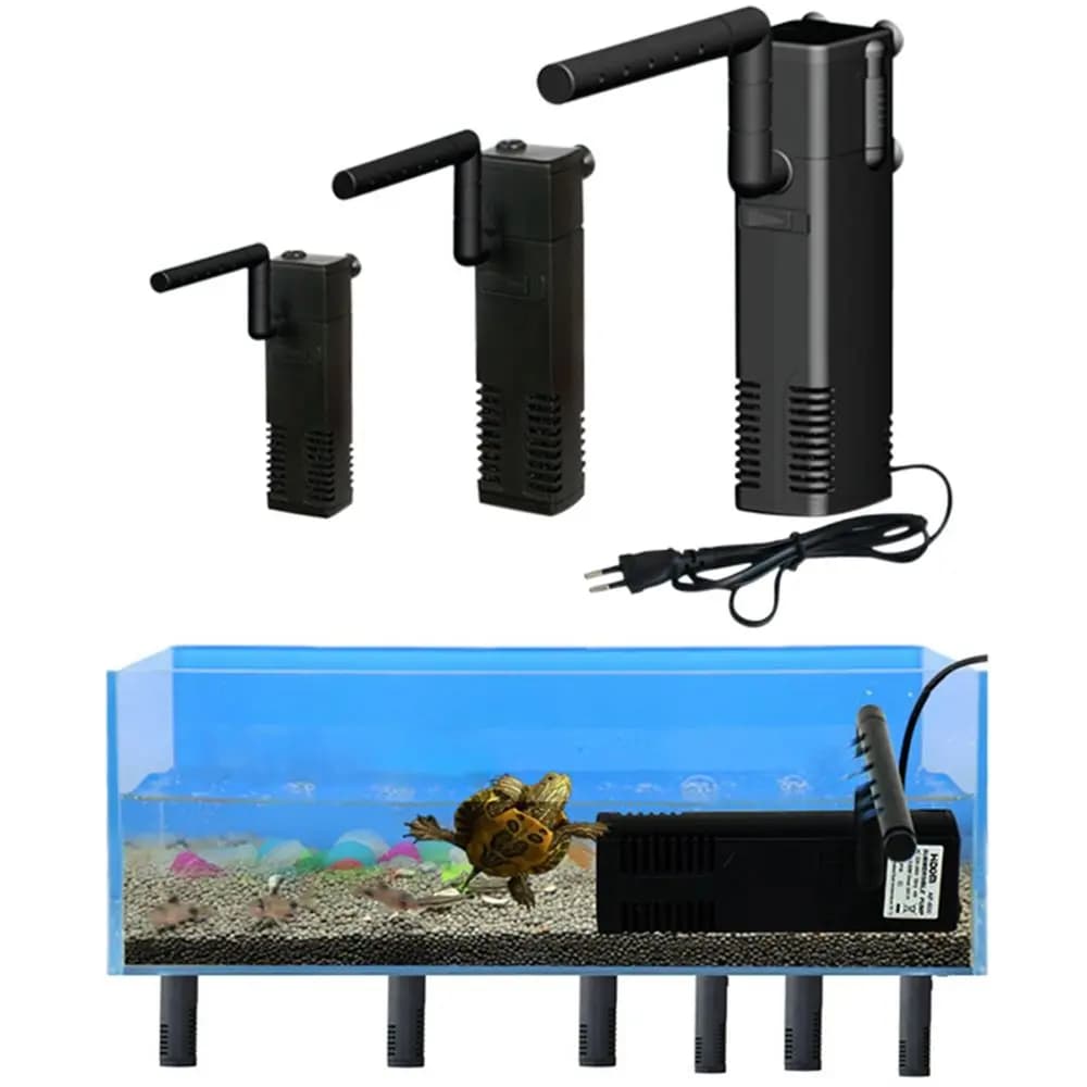 Mini Pompa per Acquario con Spugna Sostituibile, Purificatore d'Acqua, Pompa Interna per Ossigeno, Filtro per Acquario