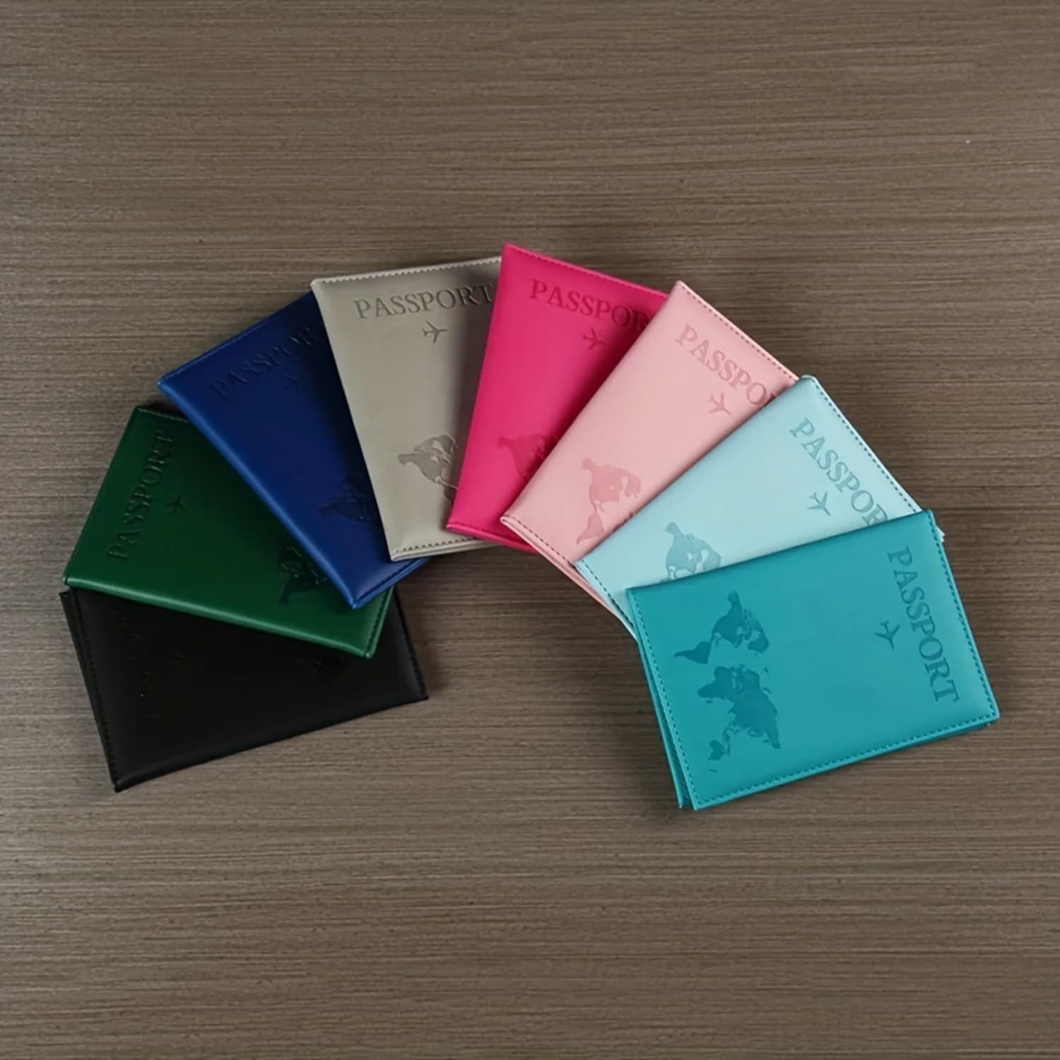 Porta passaporto con blocco RFID - Portafoglio da viaggio sicuro per passaporto, documenti, carte di credito - Custodia in pelle PU con slot multipli e Po