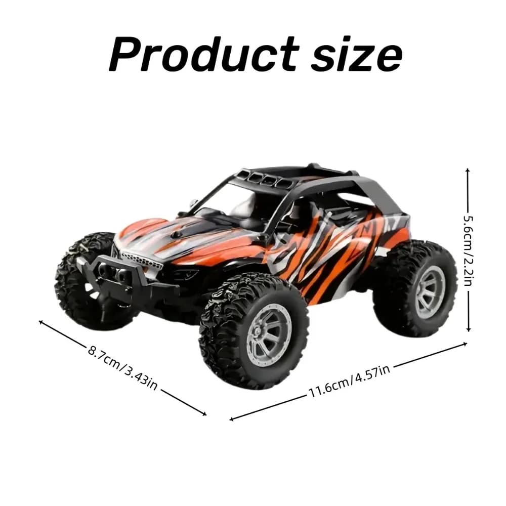 Auto RC Creativa in Plastica per Drift, Auto da Corsa Elettrica Telecomandata, Blu, Arancione, Verde, Rossa, Giocattolo Veicolo, Regalo