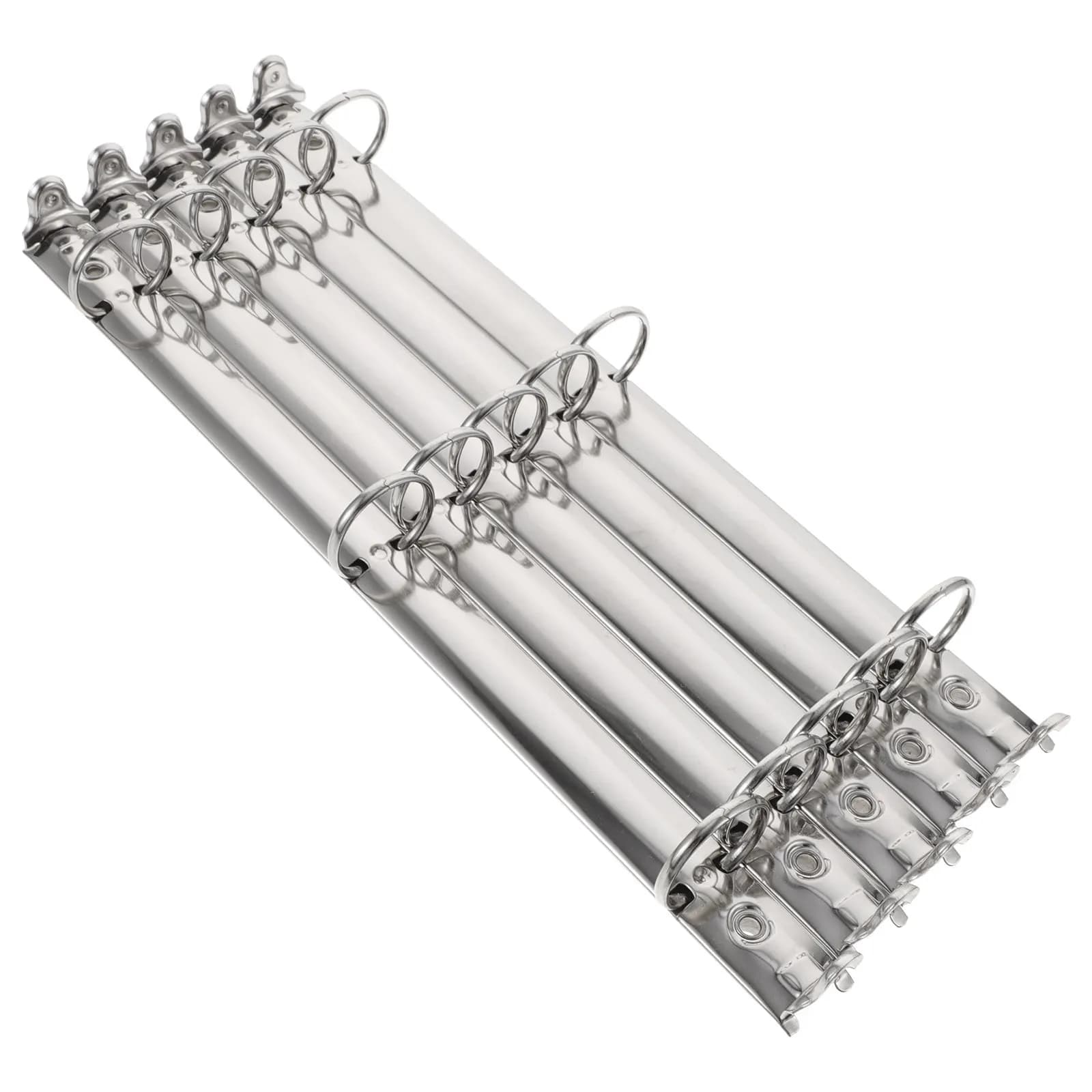 Set di 5 Meccanismi per Raccoglitori ad Anelli in Metallo, Raccoglitori a 3 Anelli per Quaderni, Agende, Scrapbook, Forniture per Cancelleria Fai-da-Te
