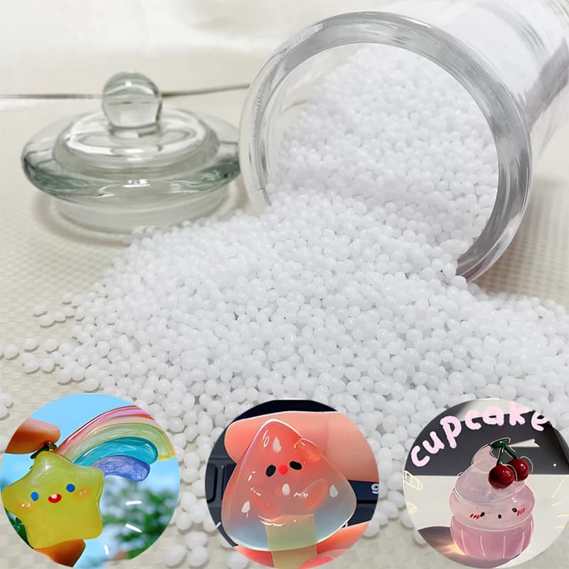 500/1000g Plastic Soil DIY Thermoplastic Free Resin Clay Transparent Pendant Manufacturing Material PCL