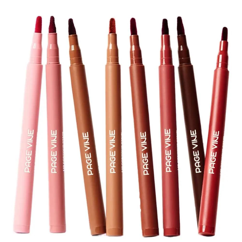 Velvet matt lip contour pen Long-lasting waterproof lip pencil without stains and not transferable 8 colors for woman