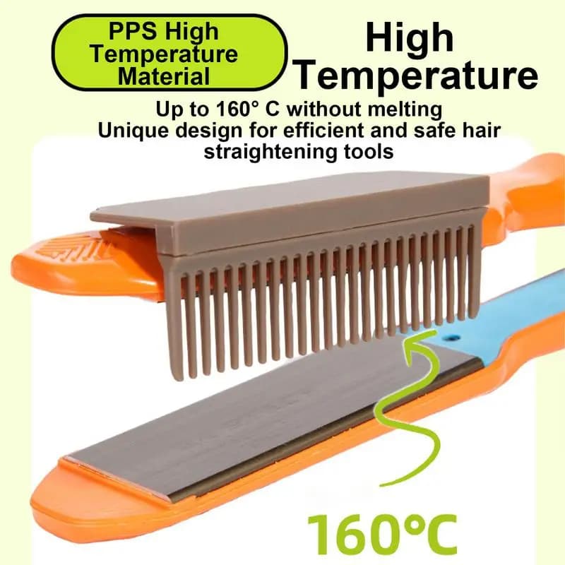 2025 new women comb smoothing attachment suitable for ironing the flat iron hair convenient tool for styling hair from travel and home