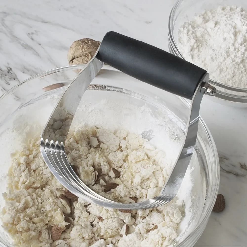 Strumenti di cottura Frullatore per impasto in acciaio inossidabile Manico ergonomico Taglierina per pasticceria resistente Impastatrice professionale Uso in cucina