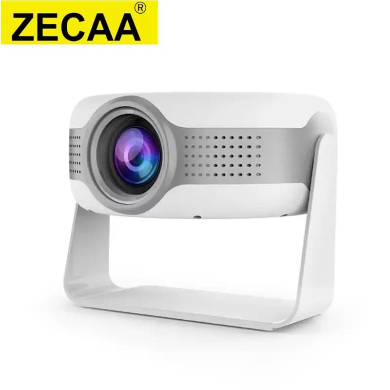 ZECAA Full HD 720P 280 ANSI 4K 2.4G + 5G Dual Band WiFi 6 Android 12 Proiettore portatile Bluetooth 5.4 Smart Home Proiettore intelligente