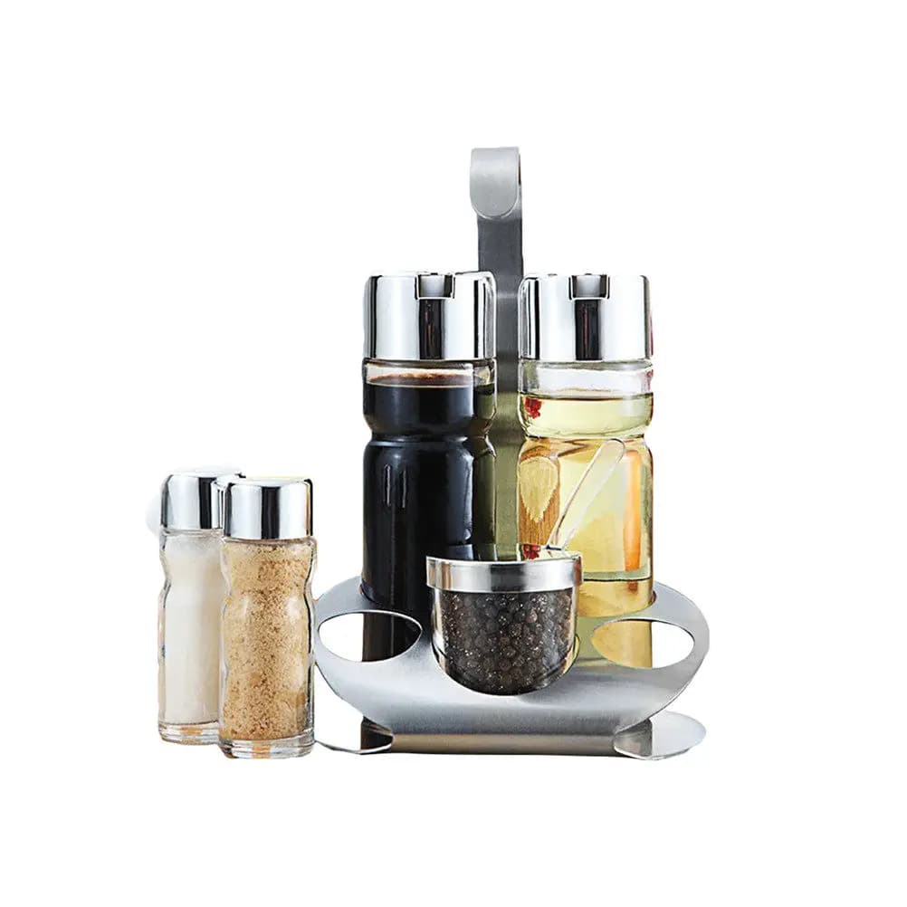 Set di 5 Barattoli Magnetici con Coperchio Trasparente per Spezie, Artigianato, Graffette, Chiavi, Elastici, Caramelle
