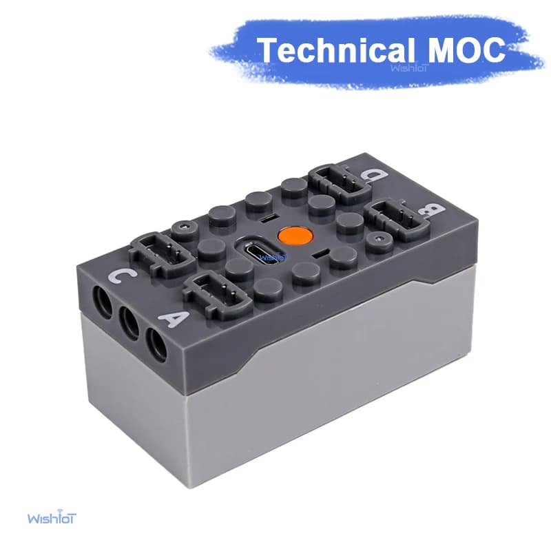 Alimentatore a batteria 10CH per motori, compatibile con motori LEGO, per auto fai-da-te e gruppi motore Buggy