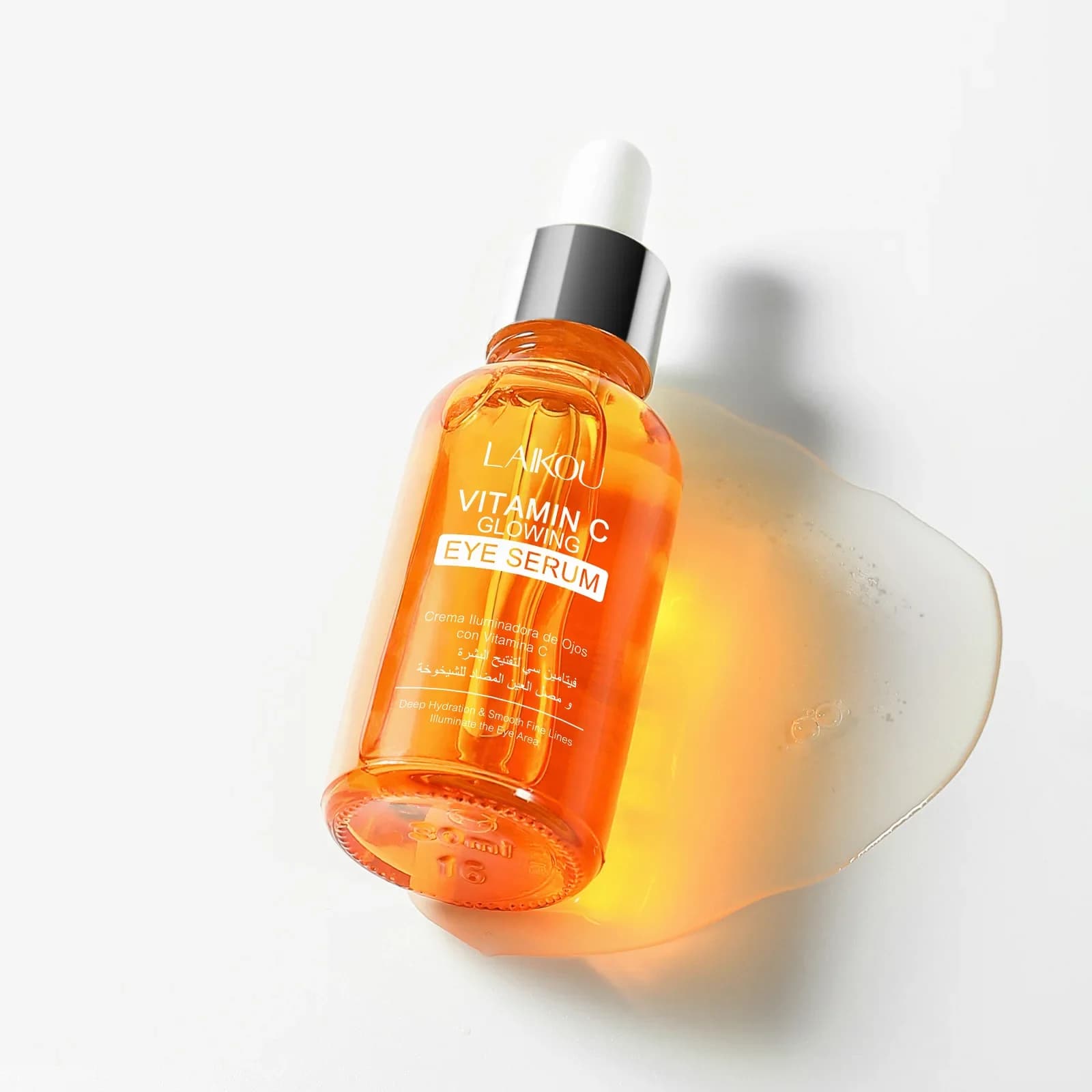 LAIKOU Siero Contorno Eyes to Vitamin C 30ml, Hydrating Deep, Serum Viso to Hyaluronic Acid, Collagen Essence for Skin Care of Face