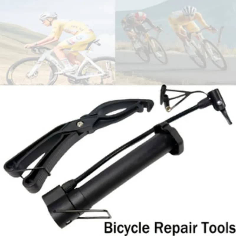 Kit Riparazione Bici 2 Pezzi: Pompa e Pinze per Pneumatici, Strumenti Portatili Essenziali per Ciclisti