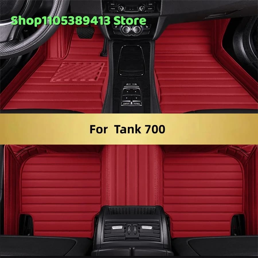 Tappetini Auto Personalizzati in Pelle Sintetica per Tank 700 2024 2025 2026 2027 2028 Accessori Tappeti Auto