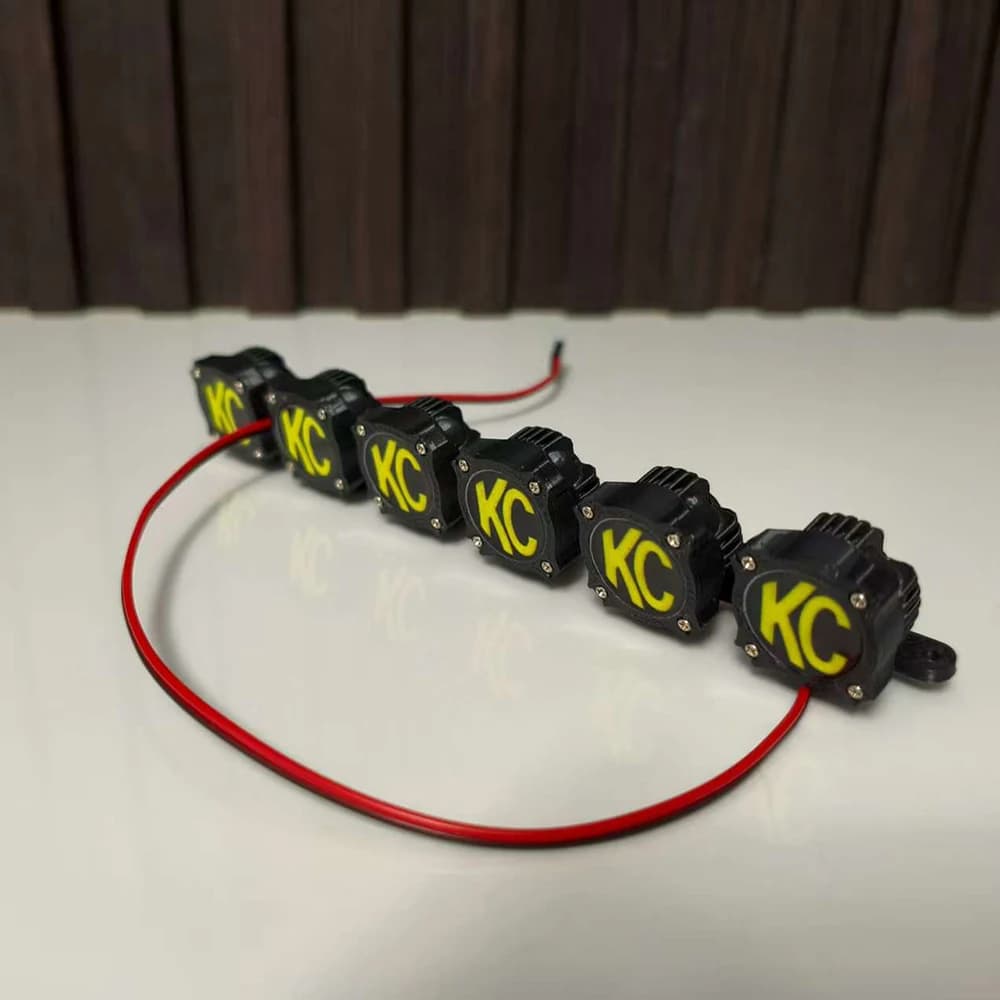LED Tetto KC Luce 6 Faretti per 1/10 RC Crawler Car Traxxas TRX4 Defender Bronco ASSIALE SCX10 RC4WD D90 Serbatoio 300 Chevrolet