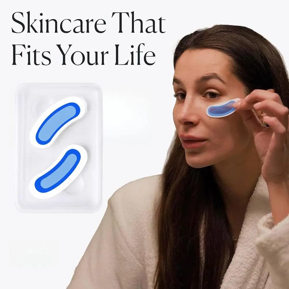 Patch Occhi con Microaghi di Acido Ialuronico, Retinolo e Peptidi, Idratazione Profonda, Leviga la Texture Sotto gli Occhi, Cura Delicata degli Occhi, 1 Paio