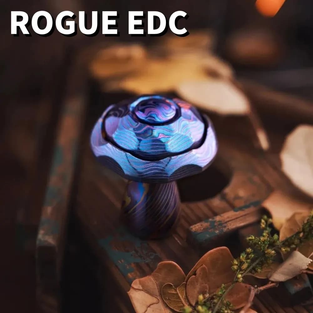 ROGUE EDC Materiali speciali Fungo Fidget Spinner Rotore meccanico Fidget Toys per adulti Giocattolo da tavolo