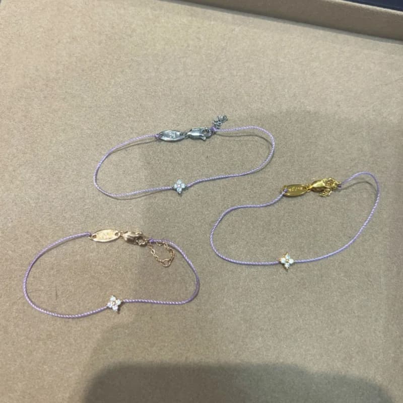 Classico moda cristallo fatto a mano corda intrecciata mini fiore braccialetto donna nuovo braccialetto in acciaio inossidabile accessori gioielli regalo