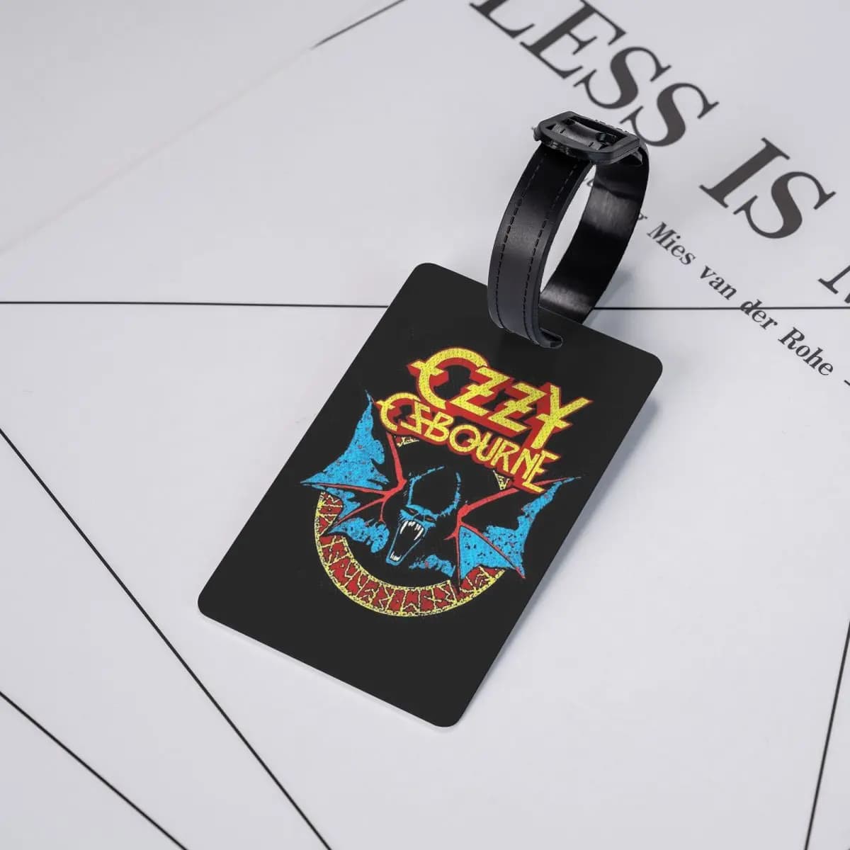 Etichette per bagagli Ozzy Osbourne Rock Band Heavy Metal, accessori per valigie, etichetta per bagaglio da viaggio, porta etichette, identificativo, nome, indirizzo