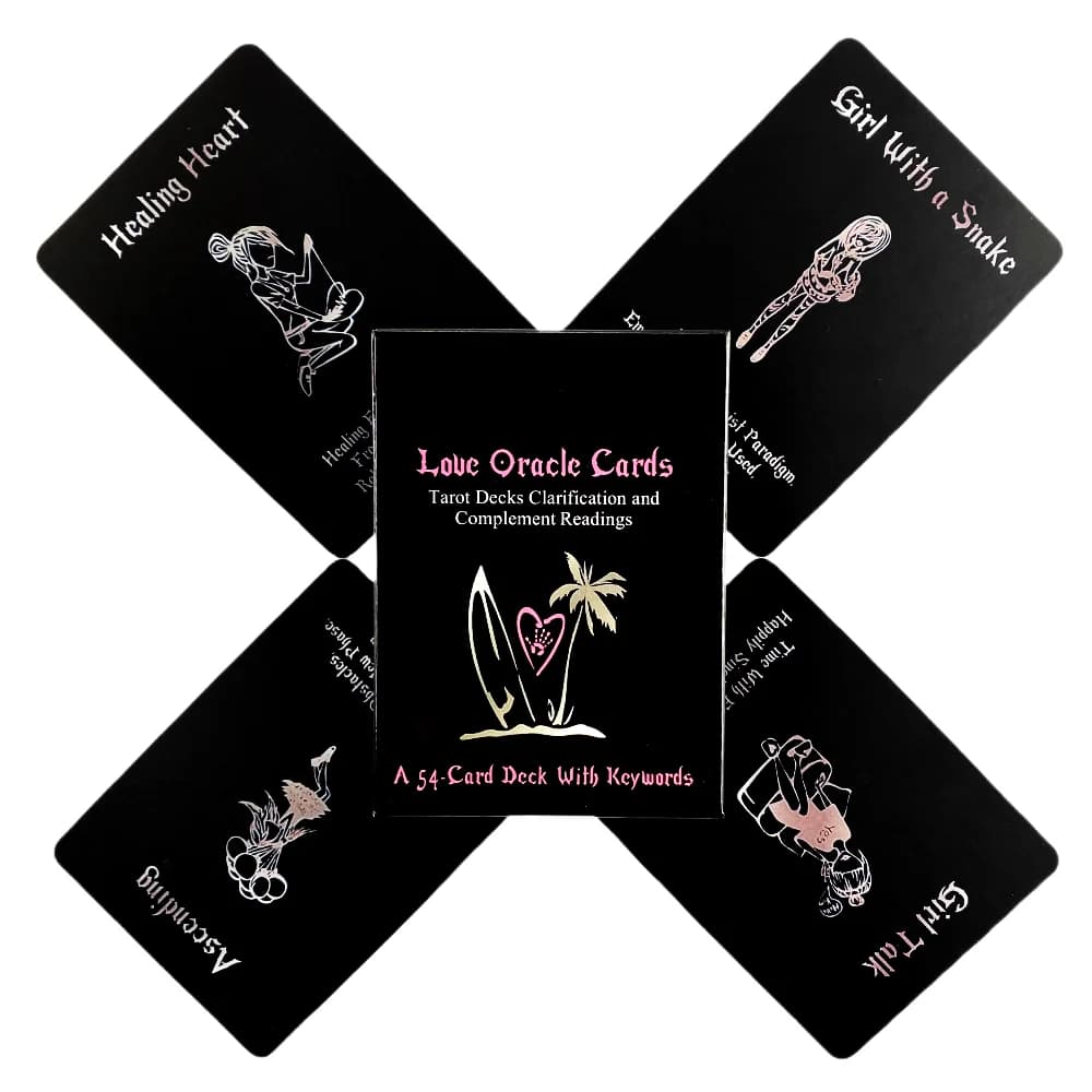 Island Time Wellness Love Oracle Cards A 54 Mazzo di tarocchi Visioni inglesi Divinazione Edizione Borad Giocare a giochi