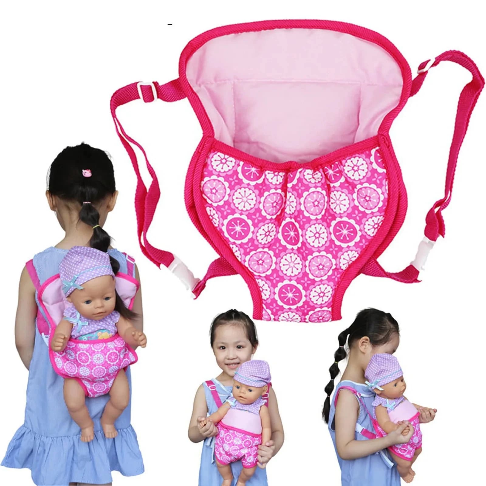 Borsa per il trasporto di bambole, tracolla per zaino, 43 cm, 45 cm, accessori per vestiti per bambole appena nate, borsa per bambini, regalo di compleanno di Natale