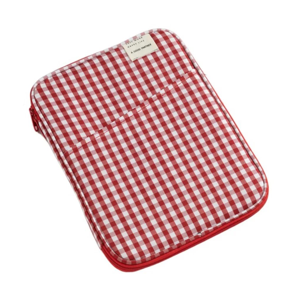 Custodia per Tablet e Laptop con Design a Griglia, Borsa Protettiva da 11 e 13 Pollici, Simpatica Custodia per Computer Portatile Stile Kawaii da Ragazza