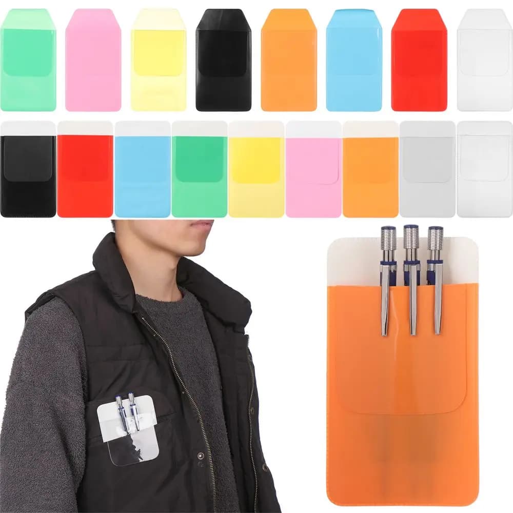 Utile astuccio per penna a prova di perdite in PVC colorato forniture per infermieri medici astuccio protettivo tascabile