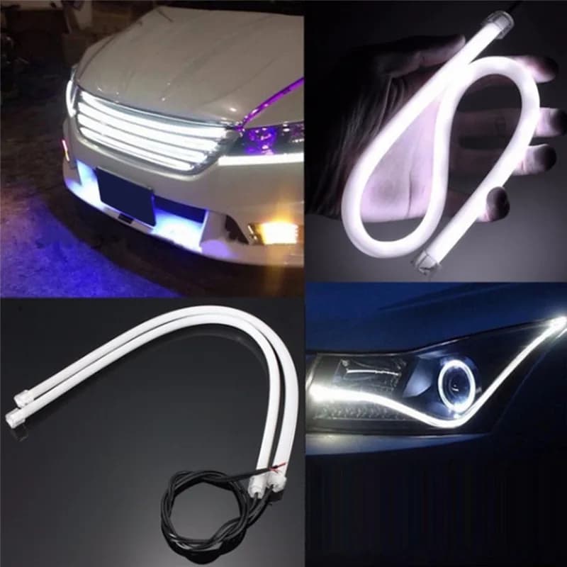 30CM DRL flessibile LED tubo striscia luci di marcia diurna lampade di parcheggio per auto